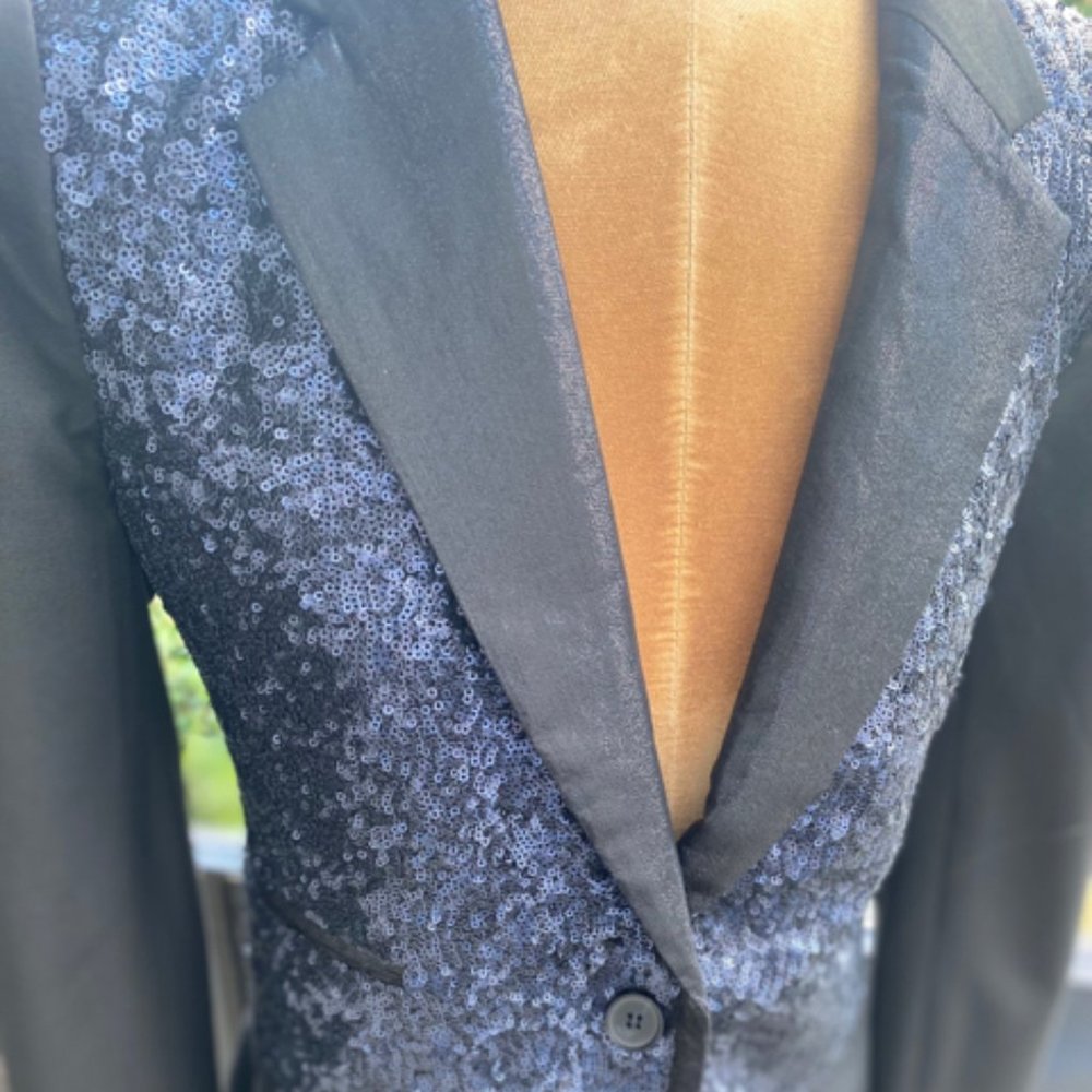 Elizabeth And James Sequin Tux Jacket - image 3
